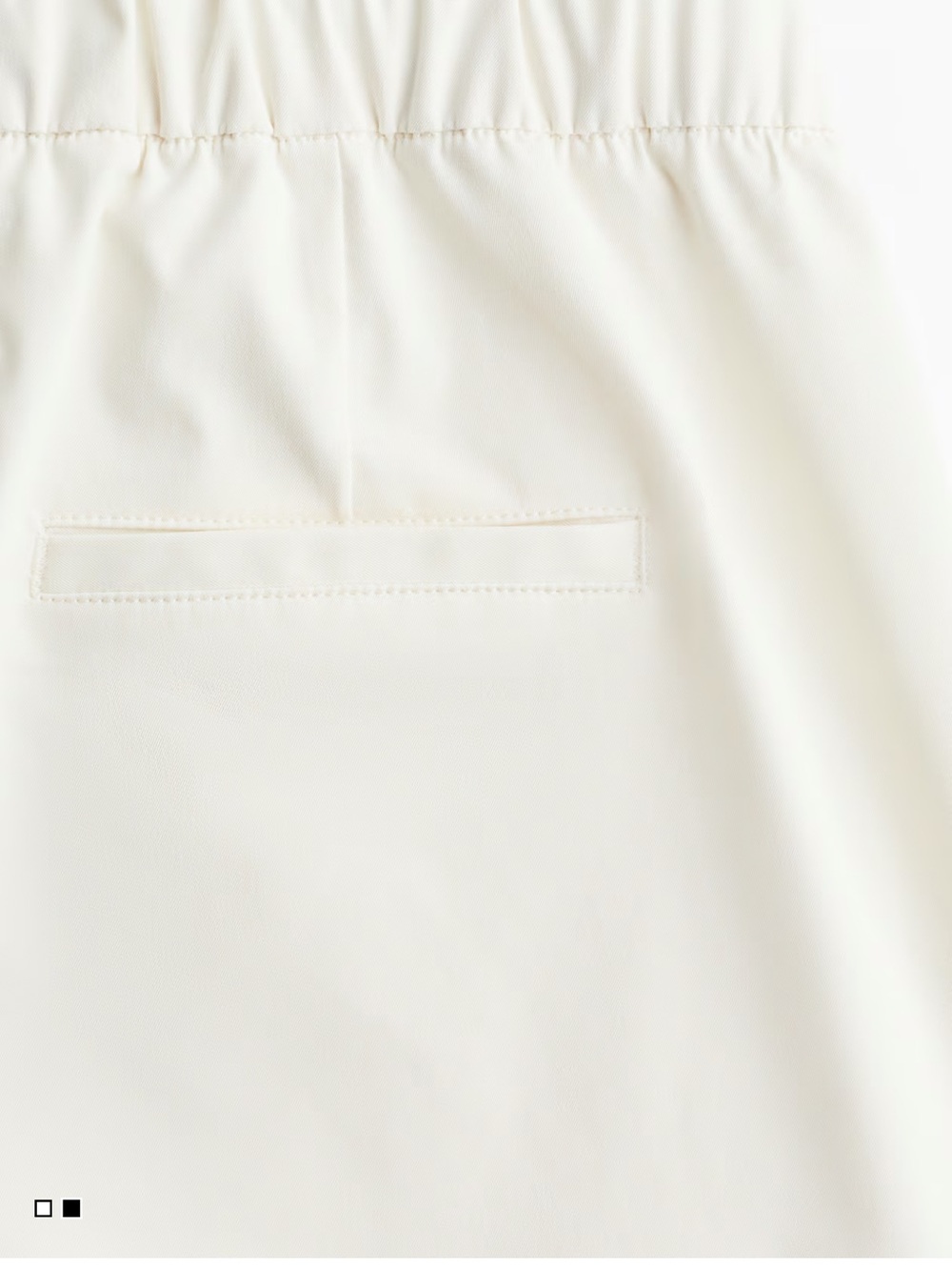 H&M ANKLE-LENGTH BARREL-LEG
PANTS IN CREAM - Picture 3 of 5
